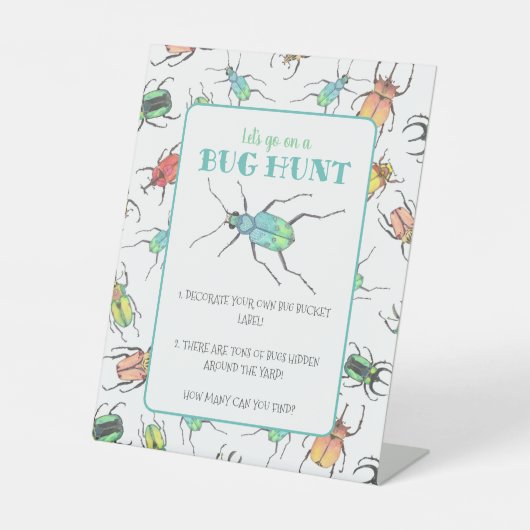 バグ狩りパーティーアクティビティTabletop 台座サイン (正面)
