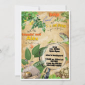 バグ狩り男の子の誕生日パーティーの招待 招待状 (正面)