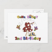 バグ第2誕生日Tシャツとギフト ポストカード (正面/裏面)