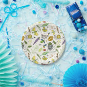 バグ誕生日プレート パーソナライズされた ペーパープレート