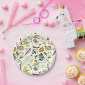 バグ誕生日プレート パーソナライズされた ペーパープレート