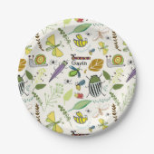 バグ誕生日プレート パーソナライズされた ペーパープレート