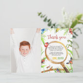 バグ誕生日写真サンキューカード サンキューカード (スタンド正面)