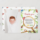 バグ誕生日写真サンキューカード サンキューカード (正面/裏面)