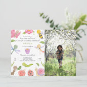 バグ誕生日招待状と写真 招待状 (スタンド正面)