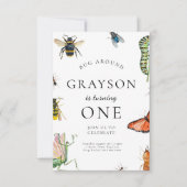 バグ誕生日招待状 子供へ 招待状 (正面)