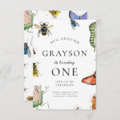 バグ誕生日招待状 子供へ 招待状 (正面/裏面)