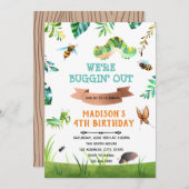 バグ誕生日招待状 招待状 (正面/裏面)