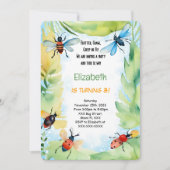 バグ誕生日 招待状 (正面)