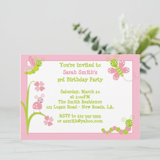 バグ誕生日 招待状 (スタンド正面)