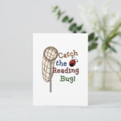 バグ読Tシャツとギフトをキャッチ ポストカード (スタンド正面)