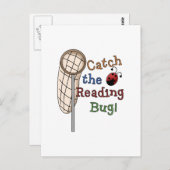 バグ読Tシャツとギフトをキャッチ ポストカード (正面/裏面)