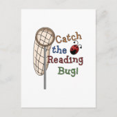 バグ読Tシャツとギフトをキャッチ ポストカード (正面)