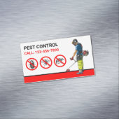 バグ除去プロフェッショナル有害生物防除サービス マグネット名刺 (インサイチュ)
