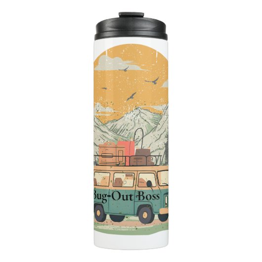 バグ – アウトボスカンパーヴァンアドベンチャー山 タンブラー (正面)