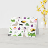 バグ カード (黄色い花)