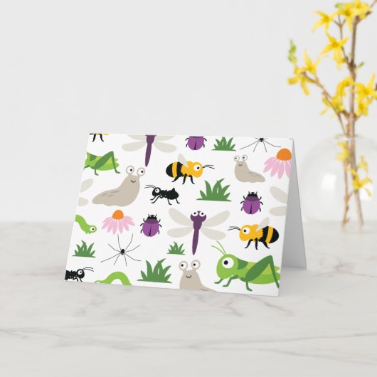 バグ カード (黄色い花)