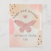 バグ&キスバタフライクラスルームValentine Photo ポストカード (正面)