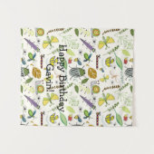 バグ テーマ 誕生日パーティー バナー タペストリー (正面(横))