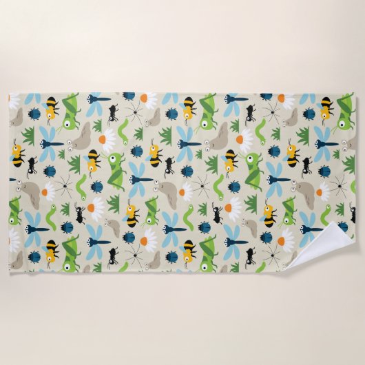 バグ ビーチタオル (正面)