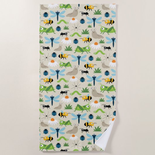 バグ ビーチタオル (正面)