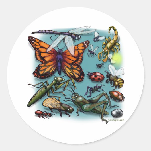 バグ ラウンドシール (正面)