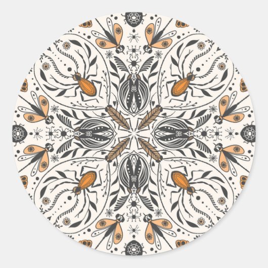 バグ ラウンドシール (正面)