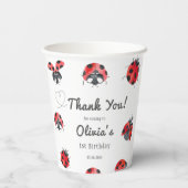 バグ&昆虫ヴィンテージ誕生日パーティー紙カップ 紙コップ (裏面)