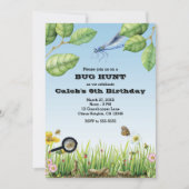 バグ!昆虫狩りアウトドア誕生日パーティー 招待状 (正面)