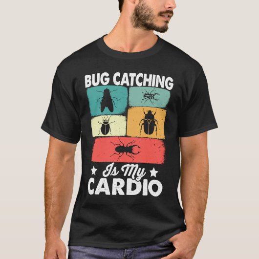 バグ 昆虫科学 虫取りは私の運動 17 Tシャツ (正面)