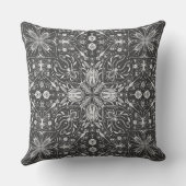 バグ、白の黒のオフ クッション (裏面)