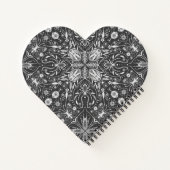 バグ、白の黒のオフ ノートブック (裏面)