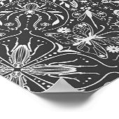 バグ、白の黒のオフ ポスター (角)