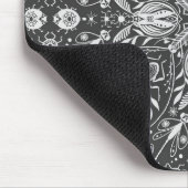 バグ、白の黒のオフ マウスパッド (コーナー)