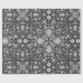 バグ、白の黒のオフ ラッピングペーパー (フラット)