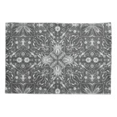 バグ、白の黒のオフ 枕カバー (裏面-左)