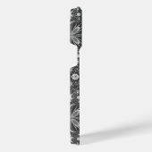 バグ、白の黒のオフ iPhoneケース (右側面)