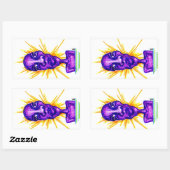 バグ 長方形シール (シート)