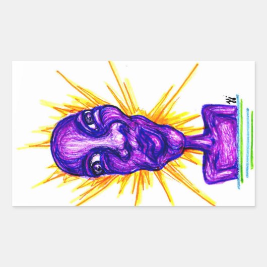 バグ 長方形シール (正面)