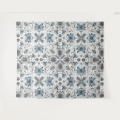 バグ、黒と青 タペストリー (正面(横))