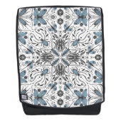 バグ、黒と青 バックパック (正面)