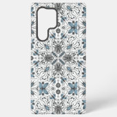 バグ、黒と青 SAMSUNG GALAXYケース (裏面)