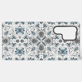 バグ、黒と青 SAMSUNG GALAXYケース (裏面横)