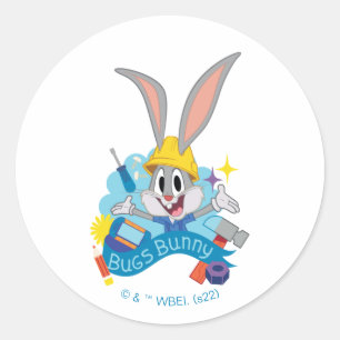 バグBUNNYビルダー™  バグズバニー™キャラクターアート ラウンドシール