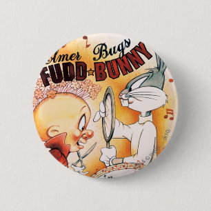 バグBUNNY™およびELMER FDD™ミュージカル 缶バッジ