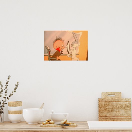 バグBUNNY™およびELMER FDD™ 2 ポスター (キッチン)