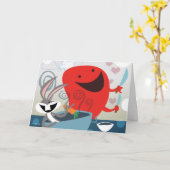 バグBUNNY™とゴッサマーお洒落の食事の準備 カード (黄色い花)