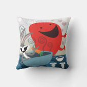 バグBUNNY™とゴッサマーお洒落の食事の準備 クッション (裏面)