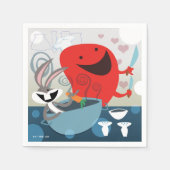 バグBUNNY™とゴッサマーお洒落の食事の準備 スタンダードカクテルナプキン (正面)