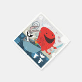 バグBUNNY™とゴッサマーお洒落の食事の準備 スタンダードカクテルナプキン (角)